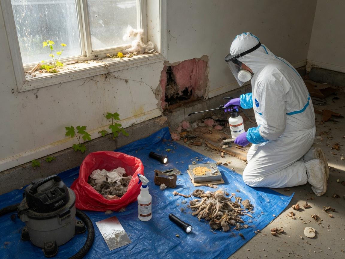 Rodent Cleanup & Sanitization in Spring